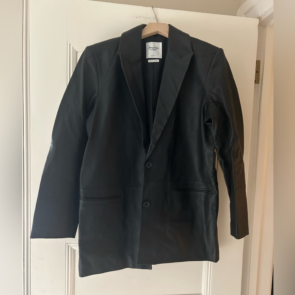 Abercrombie Genuine Leather Blazer